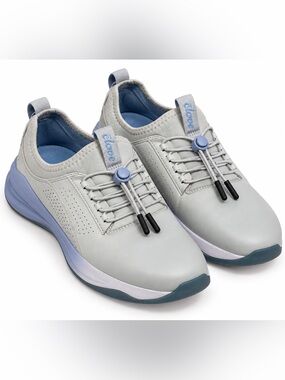 Clove Women’s Healthcare Nursing Shoes Gray Blue Slip On Sneakers Size 9